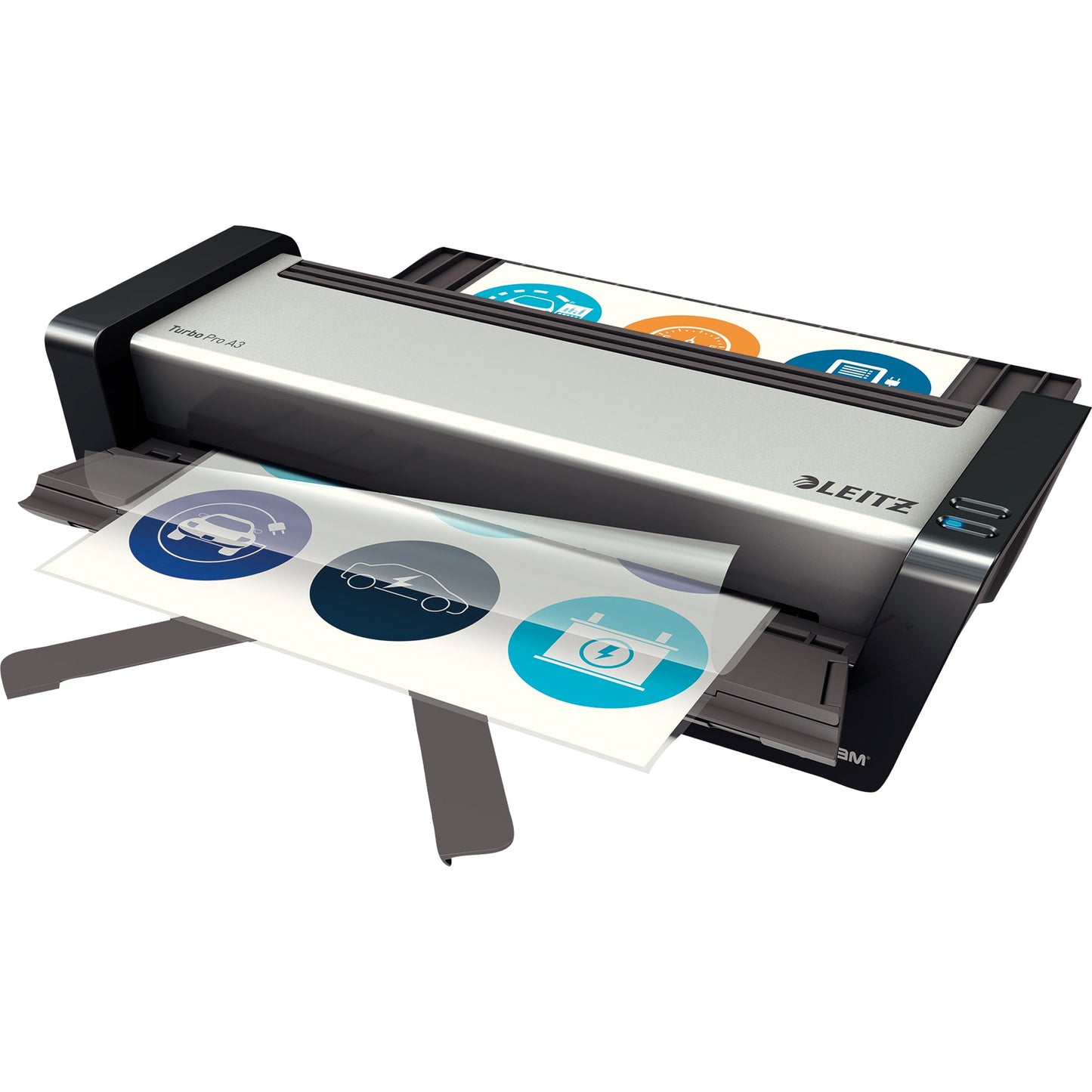 Leitz Laminiergerät iLAM Touch Turbo Pro Heißlaminierung 48,2 x 12,5 x 40 cm (B x H x T) DIN A3 silber
