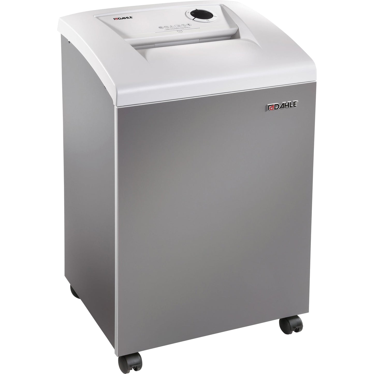 DAHLE Aktenvernichter 510 L plus P-5 Papier, Heftklammern, Büroklammern, Kreditkarten, CDs/DVDs Partikelschnitt 20 Bl. grau
