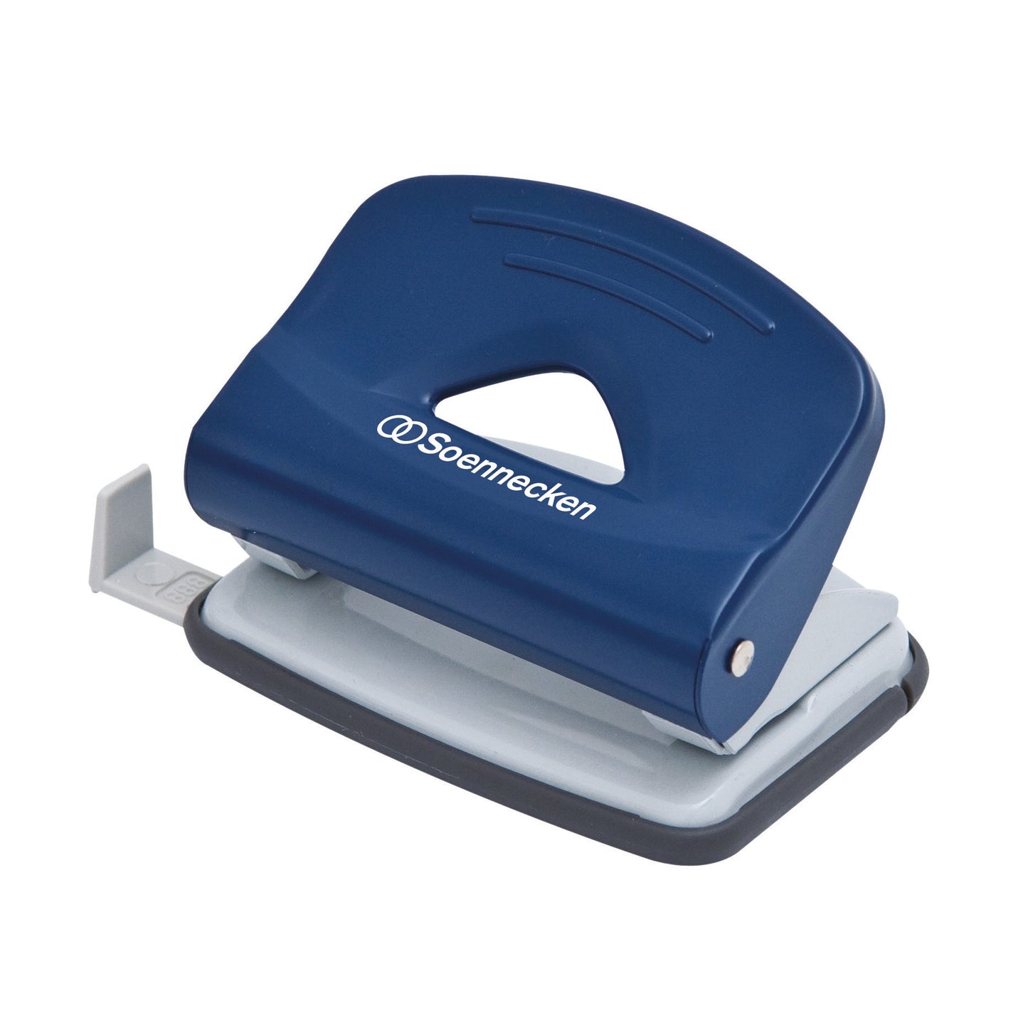 Soennecken Locher 8cm 15 Bl. (80 g/m²) mit Anschlagschiene blau