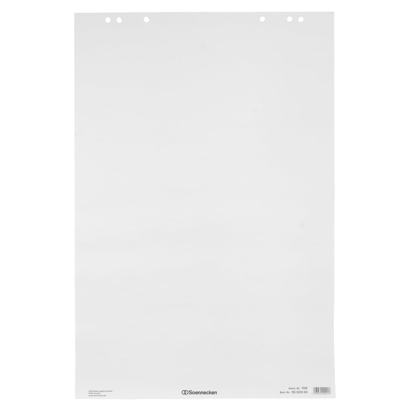 Soennecken Flipchartblock 68 x 99 cm (B x H) blanko 80g/m² 20 Bl./Block 5 Block/Pack.