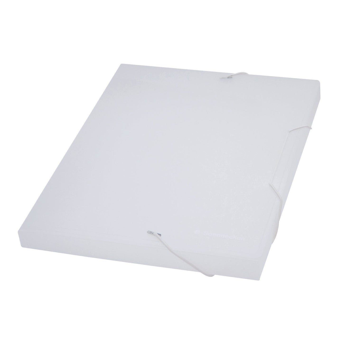 Soennecken Heftbox 24,5 x 31,2 cm (B x H) DIN A4 25mm Gummizugverschluss Polypropylen transparent