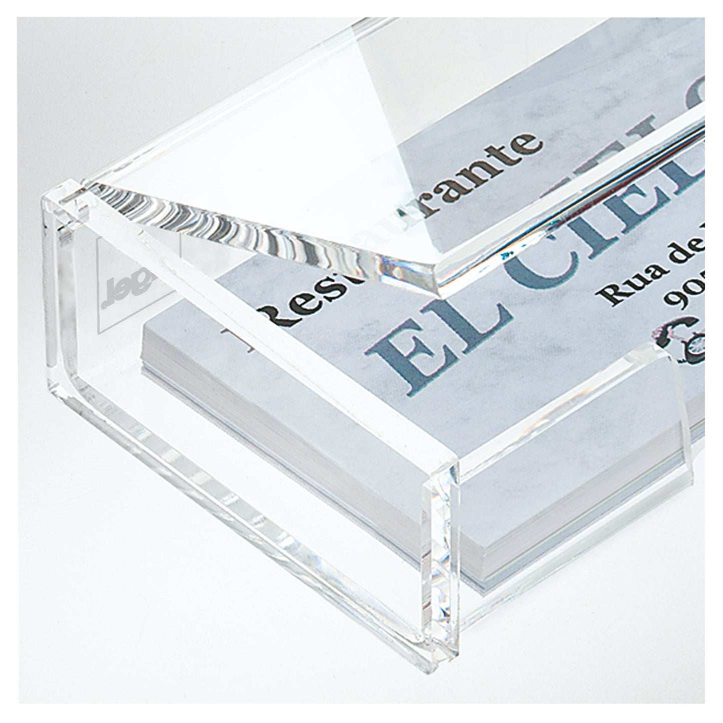 SIGEL Visitenkartenbox 10 x 3 x 6,5 cm (B x H x T) 90 x 58 mm (B x H) Acryl glasklar