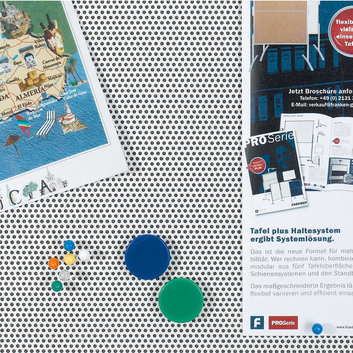 FRANKEN Pinnwand Pin´n´Mag X-tra!Line 120 x 90 cm (B x H) Textil Material des Rahmens: Aluminium/Kunststoff grau