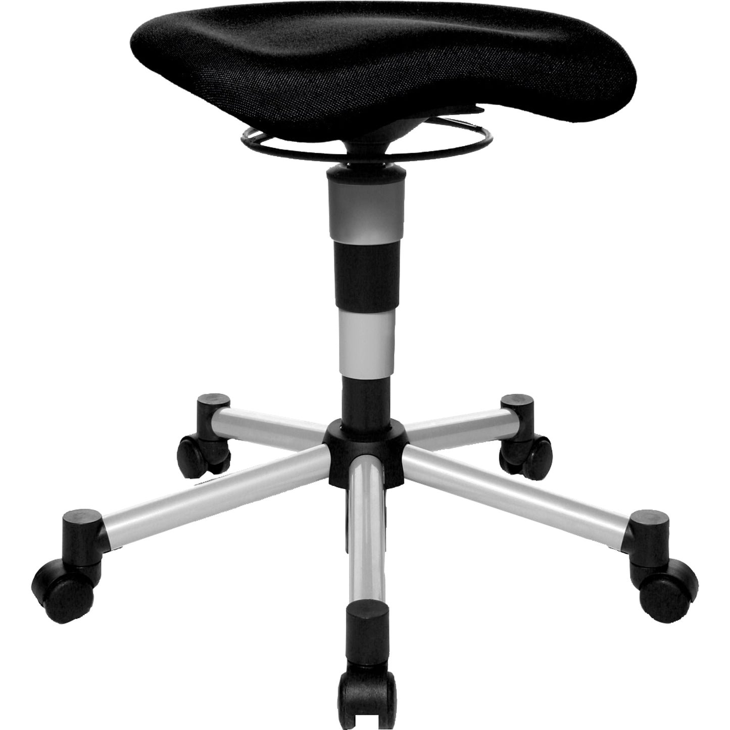 TOPSTAR Sitzhocker Body Balance 20 Orthositz schwarz Farbe des Fußkreuzes: alusilber