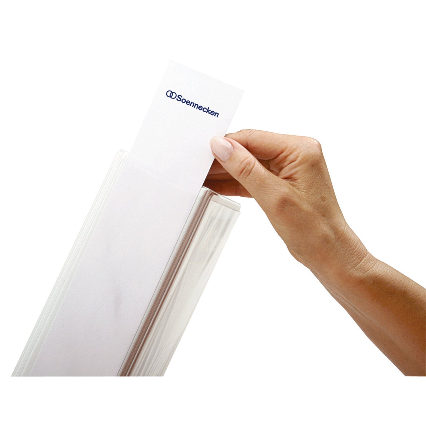 Soennecken Präsentationsringbuch 37mm DIN A4, Überbreite 2 Ringe, D-Mechanik Polypropylen weiß