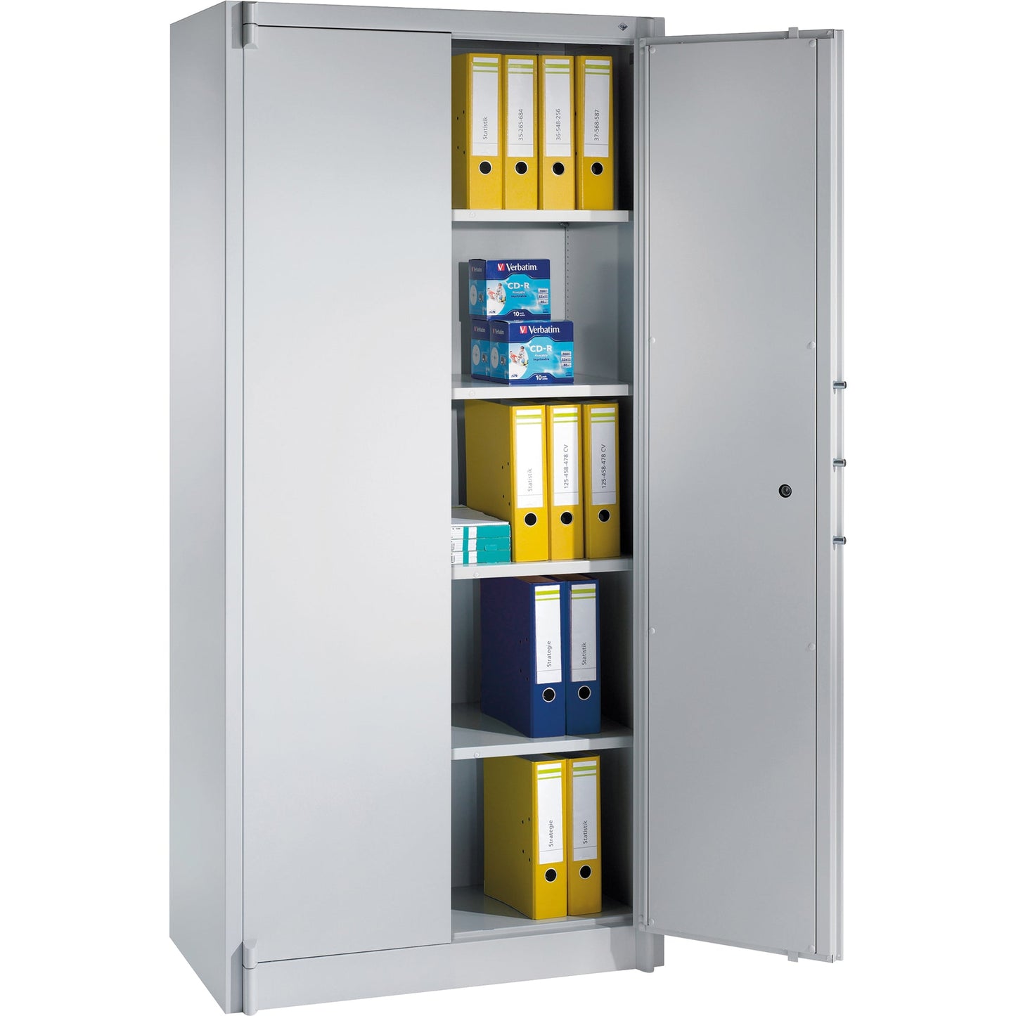 C+P Sicherheitsschrank Certos Doppelbartschloss Stahl, lackiert lichtgrau