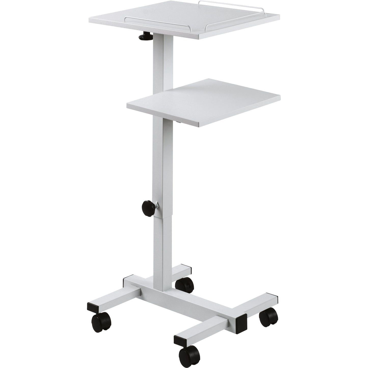 magnetoplan® Projektionswagen 50 x 79-120 x 44 cm (B x H x T) obere Platte: 20, untere Platte: 8kg lichtgrau