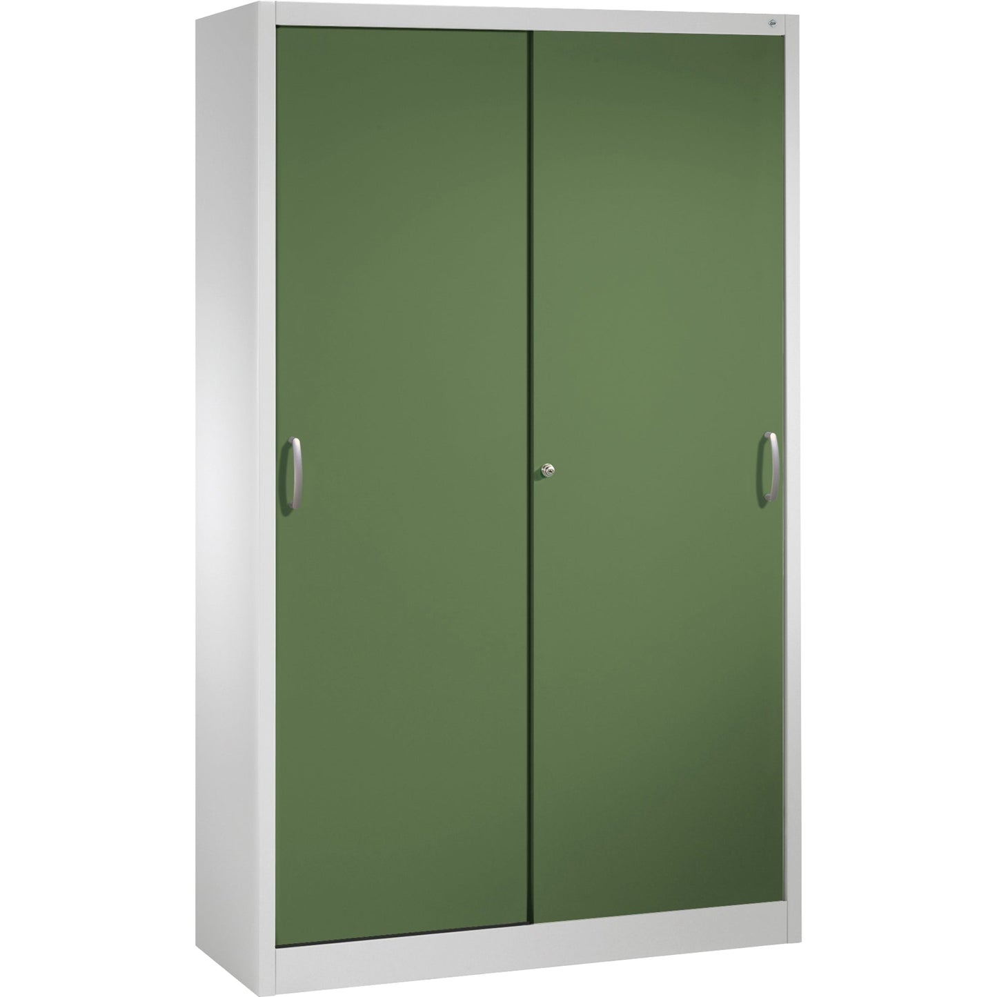 C+P Werkzeugschrank Acurado 1.200 x 1.950 x 400 mm (B x H x T) Stahl, lackiert Farbe der Front: resedagrün Farbe des Korpus: lichtgrau