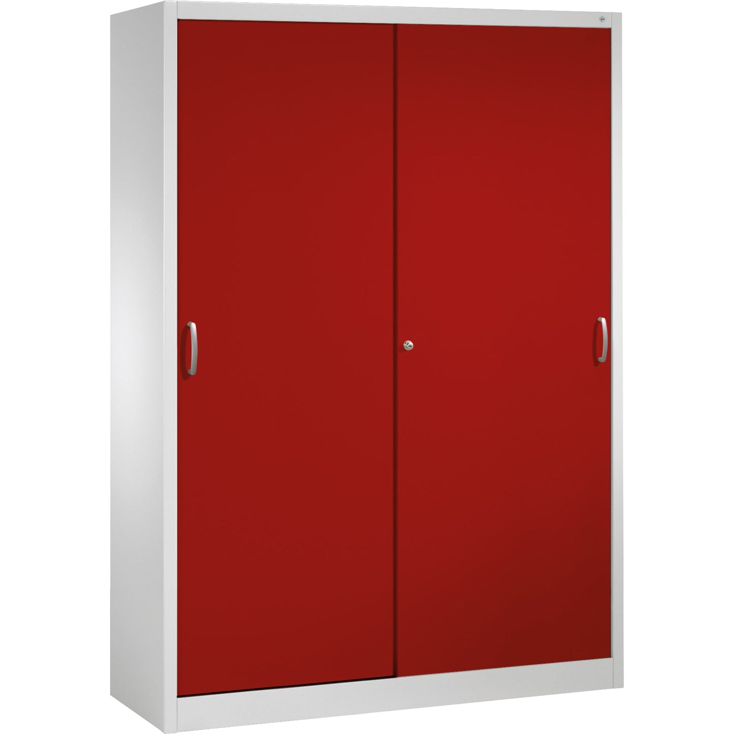 C+P Werkzeugschrank Serie 2000 1.600 x 1.950 x 500 mm (B x H x T) Stahl, lackiert Farbe der Front: rubinrot Farbe des Korpus: lichtgrau