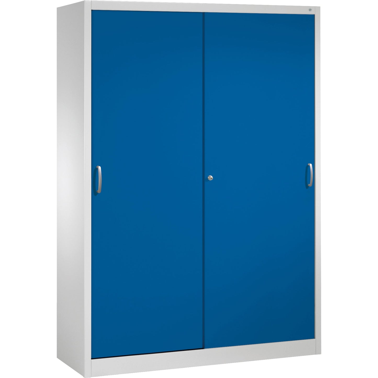 C+P Werkzeugschrank Serie 2000 1.600 x 1.950 x 500 mm (B x H x T) Stahl, lackiert Farbe der Front: enzianblau Farbe des Korpus: lichtgrau