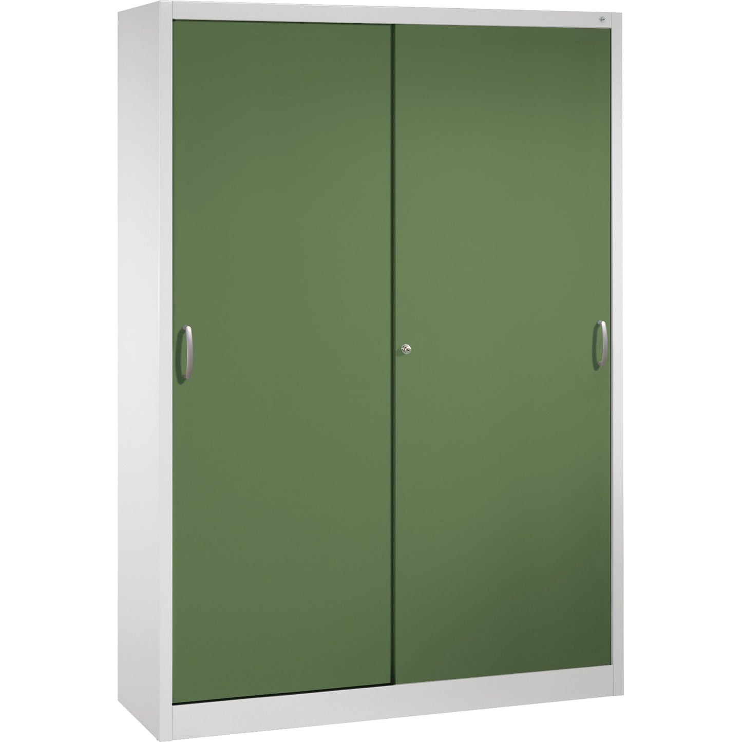 C+P Werkzeugschrank Serie 2000 1.600 x 1.950 x 400 mm (B x H x T) Stahl, lackiert Farbe der Front: resedagrün Farbe des Korpus: lichtgrau
