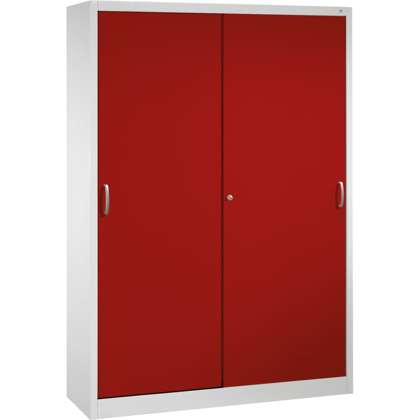 C+P Werkzeugschrank Serie 2000 1.600 x 1.950 x 400 mm (B x H x T) Stahl, lackiert Farbe der Front: rubinrot Farbe des Korpus: lichtgrau