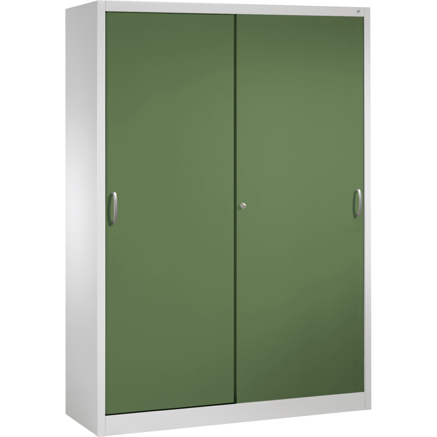 C+P Werkzeugschrank Serie 2000 1.600 x 1.950 x 500 mm (B x H x T) Stahl, lackiert Farbe der Front: resedagrün Farbe des Korpus: lichtgrau
