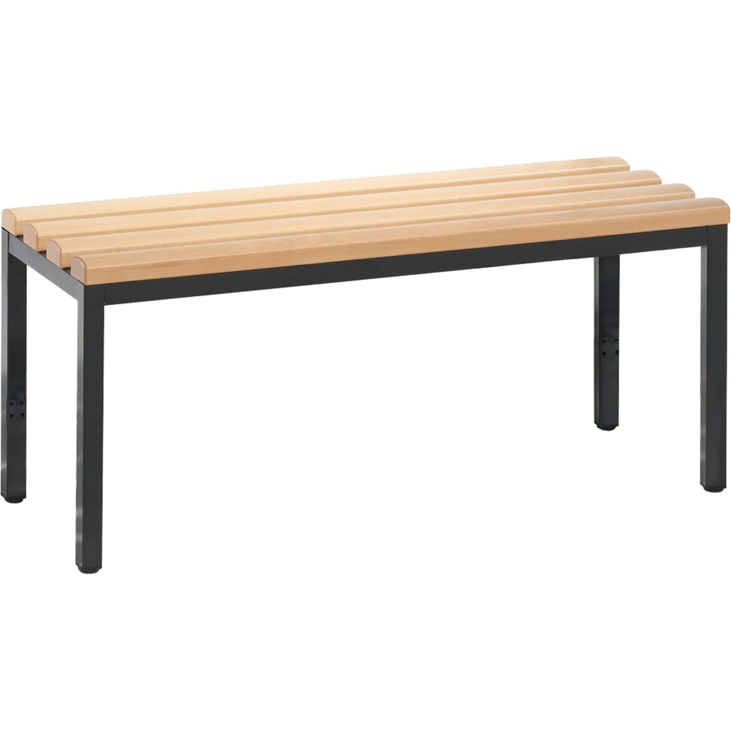 C+P Umkleidebank Basic 1.000 x 420 x 353 mm (B x H x T) schwarzgrau