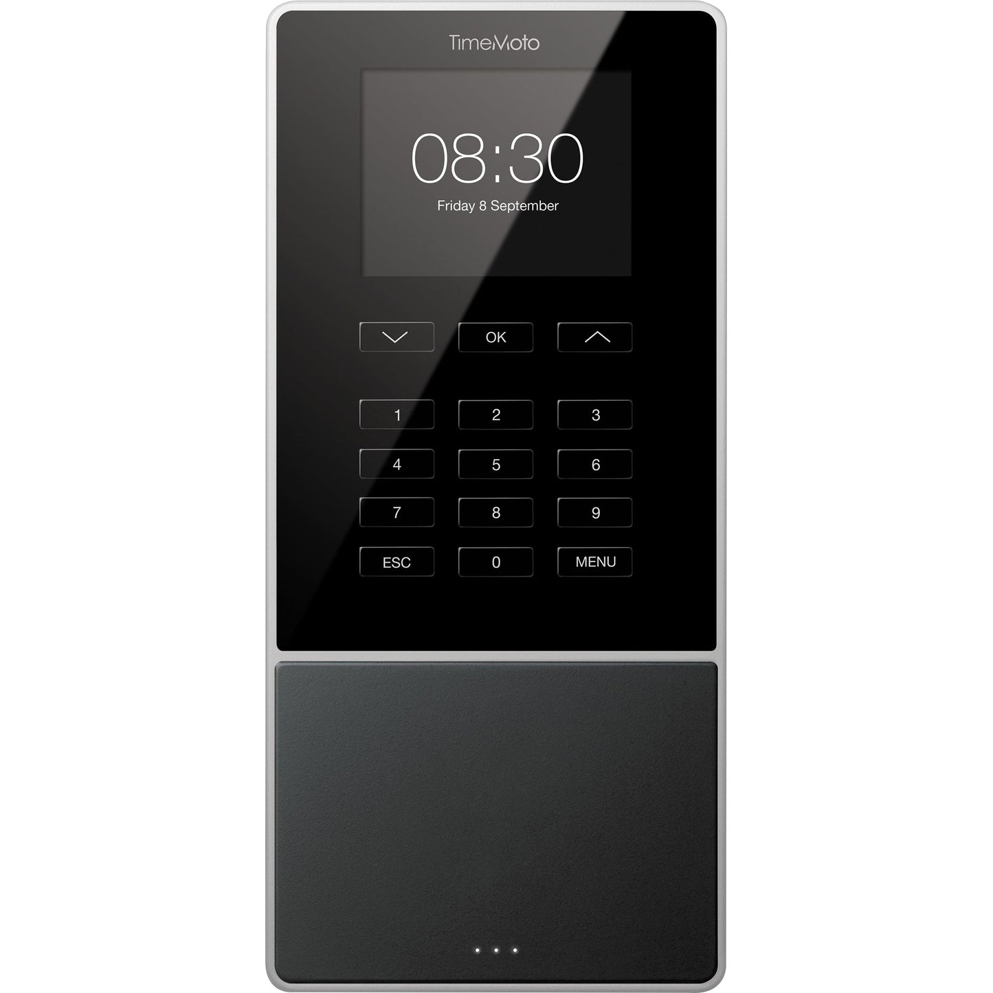 TIMEMOTO Zeiterfassungssystem TM-616 9,95 x 21,5 x 4,43 cm (B x H x T) RFID-Sensor Windows® universell LAN, WiFi, USB-Host