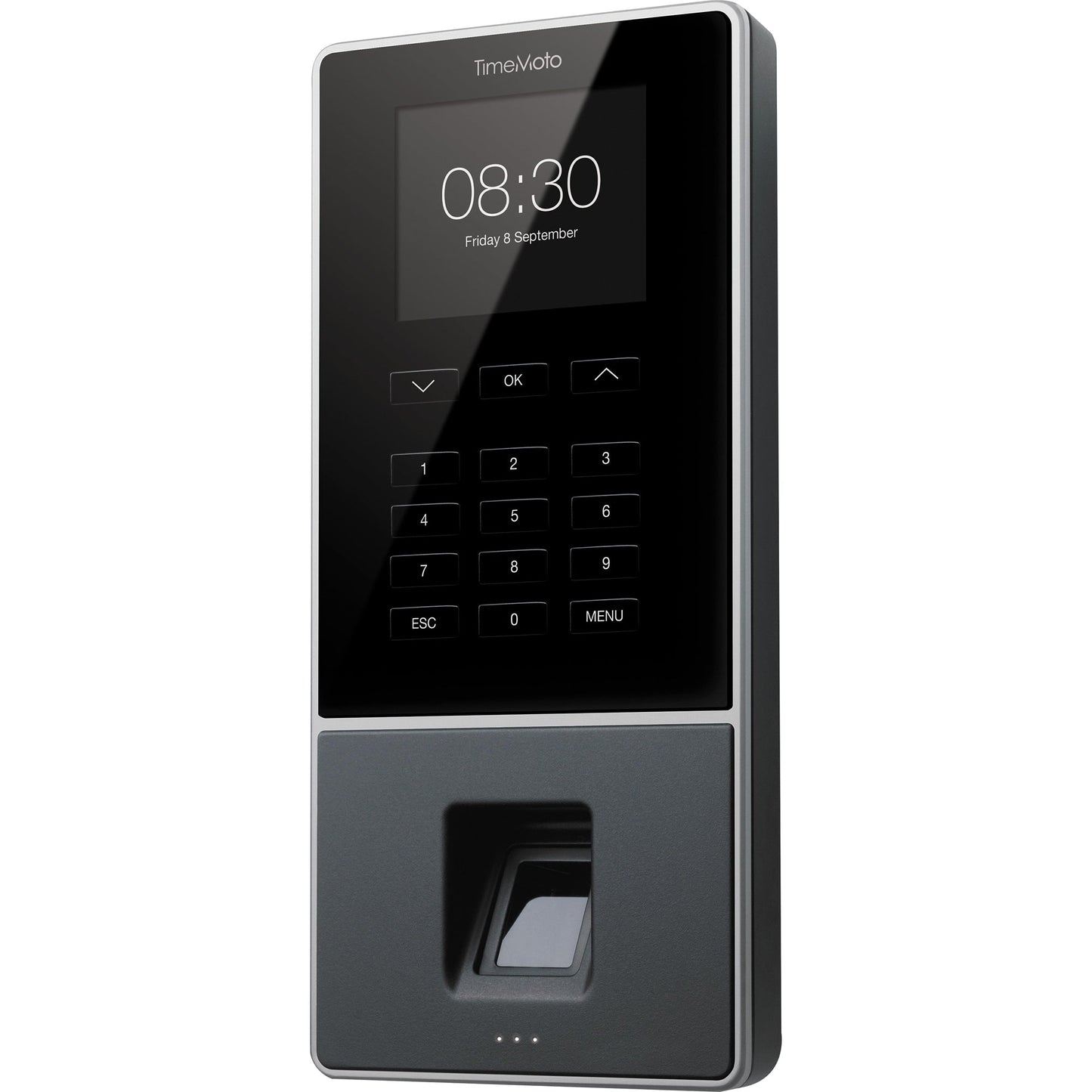 TIMEMOTO Zeiterfassungssystem TM-626 9,95 x 21,5 x 4,43 cm (B x H x T) RFID-Sensor, Fingerabdrucksensor Windows® universell LAN, WiFi, USB-Host
