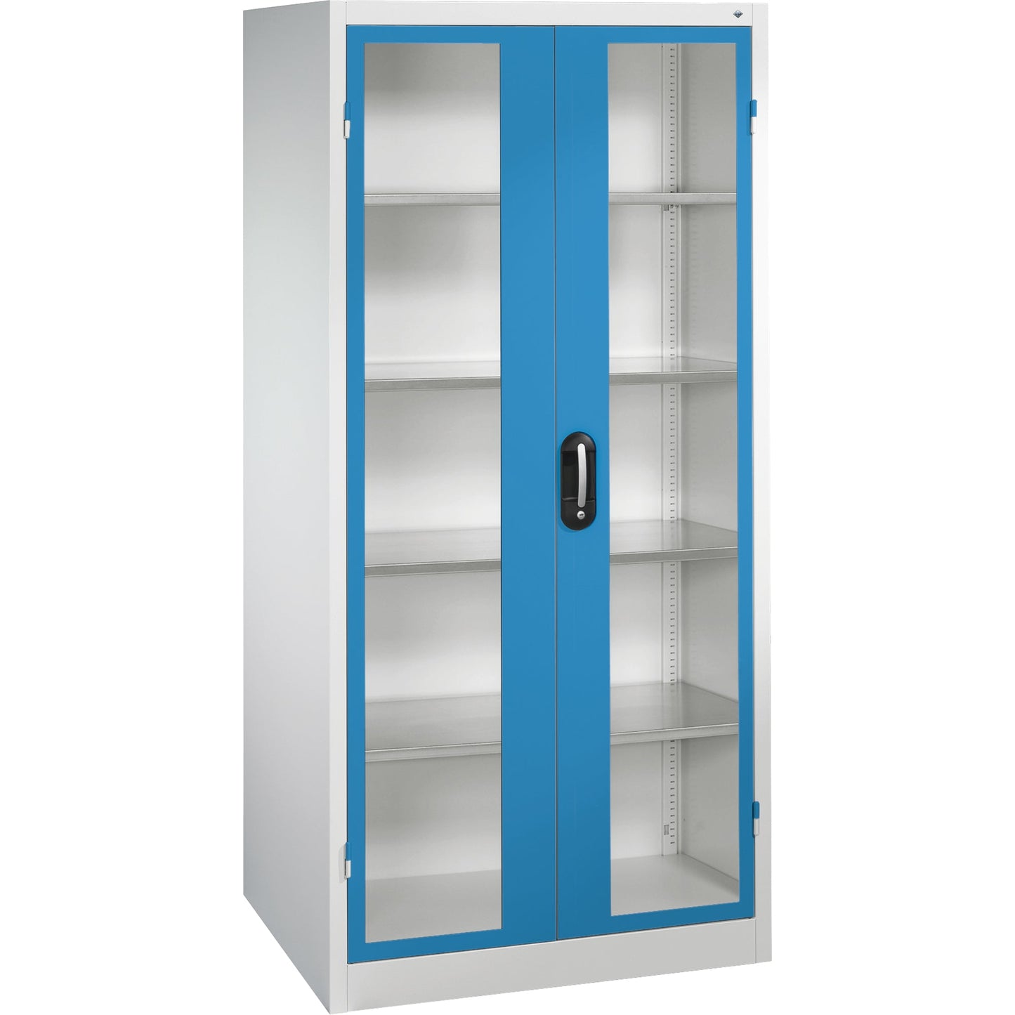 C+P Werkzeugschrank Serie 89 930 x 1.950 x 600 mm (B x H x T) Stahl, lackiert Farbe der Front: lichtblau Farbe des Korpus: lichtgrau