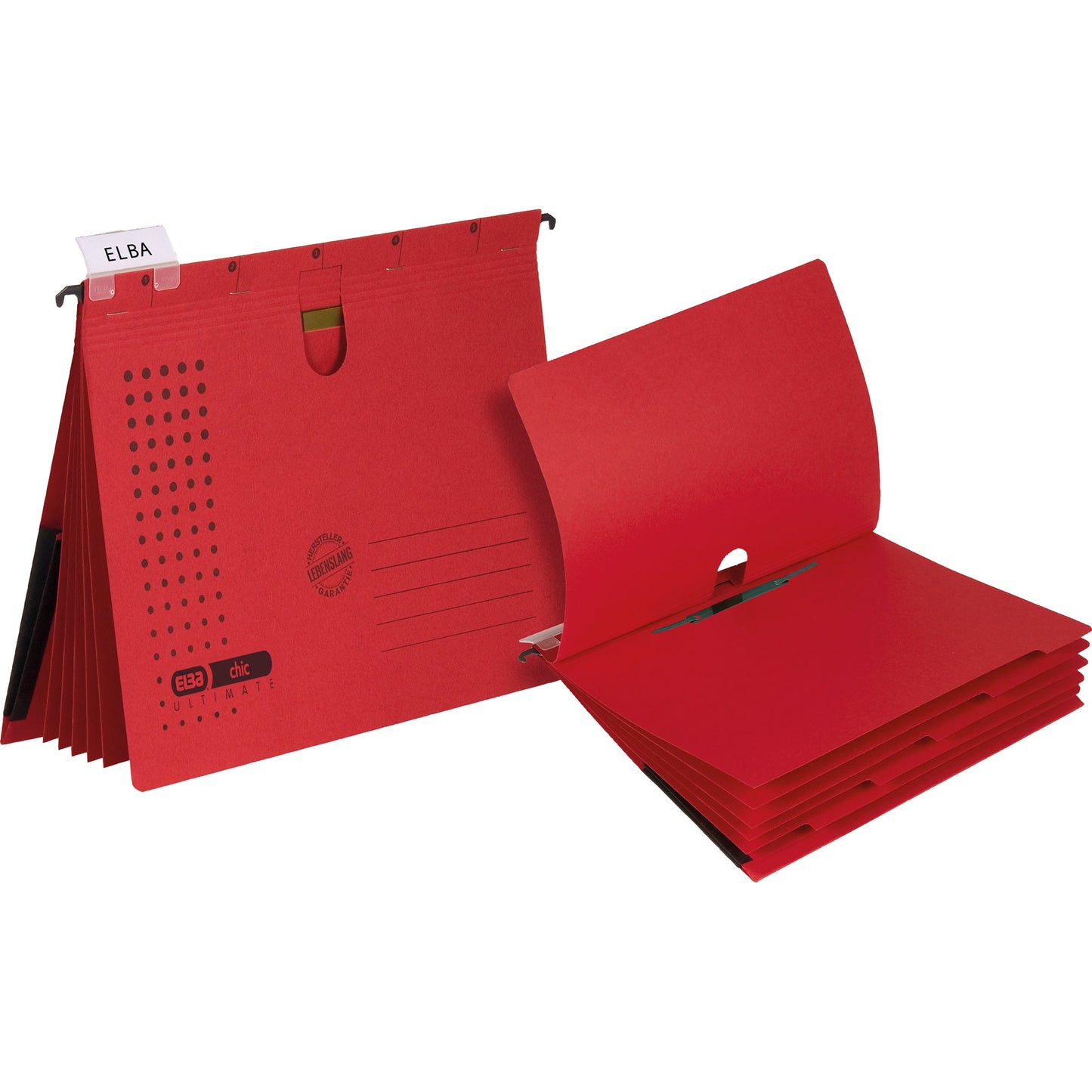 ELBA Organisationshefter chic ULTIMATE® DIN A4 5 Unterteilungen Karton rot