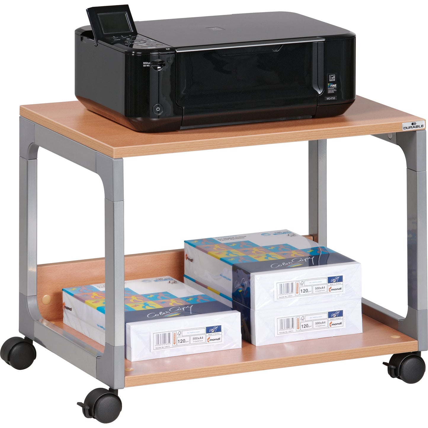 DURABLE Druckertisch SYSTEM MULTI TROLLEY 48 600 x 477 x 432 mm (B x H x T) 30kg