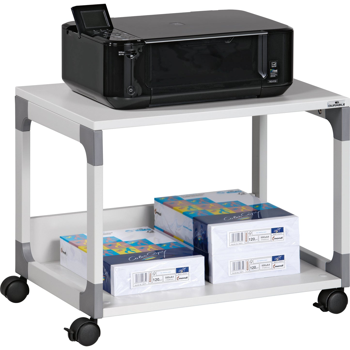 DURABLE Druckertisch SYSTEM MULTI TROLLEY 48 600 x 477 x 432 mm (B x H x T) 30kg