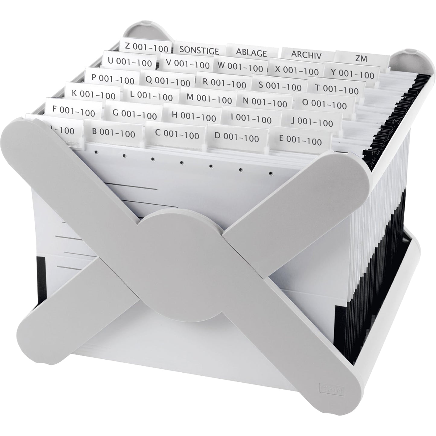 HAN Hängekorb X-CROSS DIN A4 35 Hängemappen Polystyrol lichtgrau