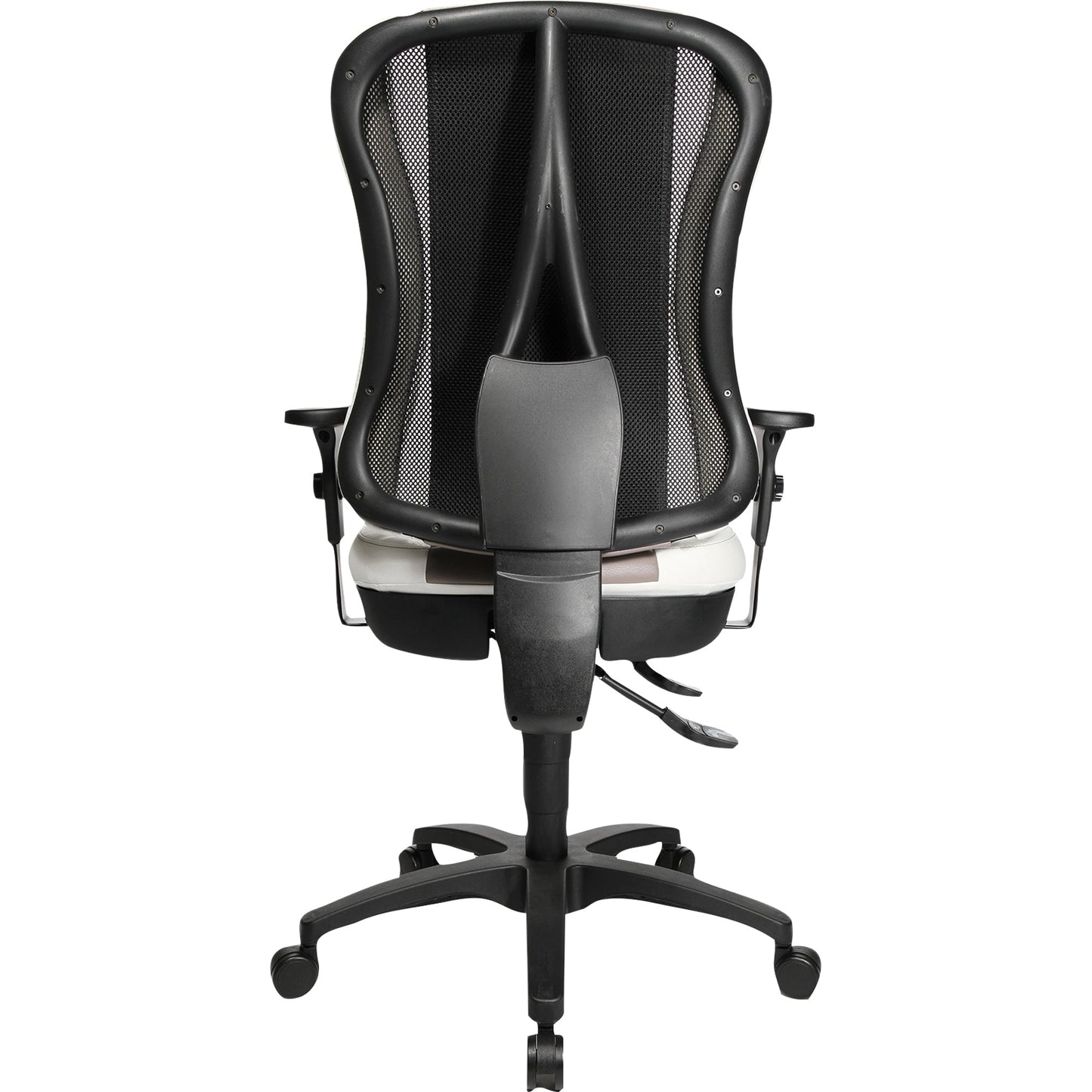 TOPSTAR Bürodrehstuhl Head Point RS 42-53cm Punktsynchronmechanik Rolle hart gebremst (für Teppichboden) Polyamid weiß/grau