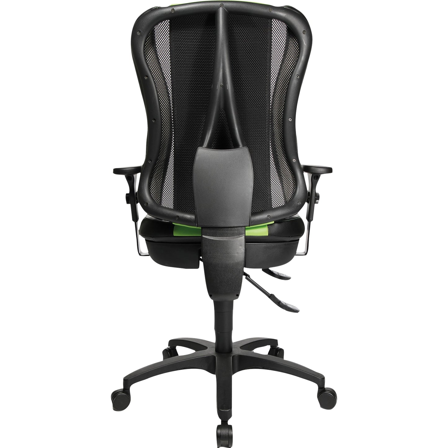 TOPSTAR Bürodrehstuhl Head Point RS 42-53cm Punktsynchronmechanik Rolle hart gebremst (für Teppichboden) Polyamid schwarz/grün