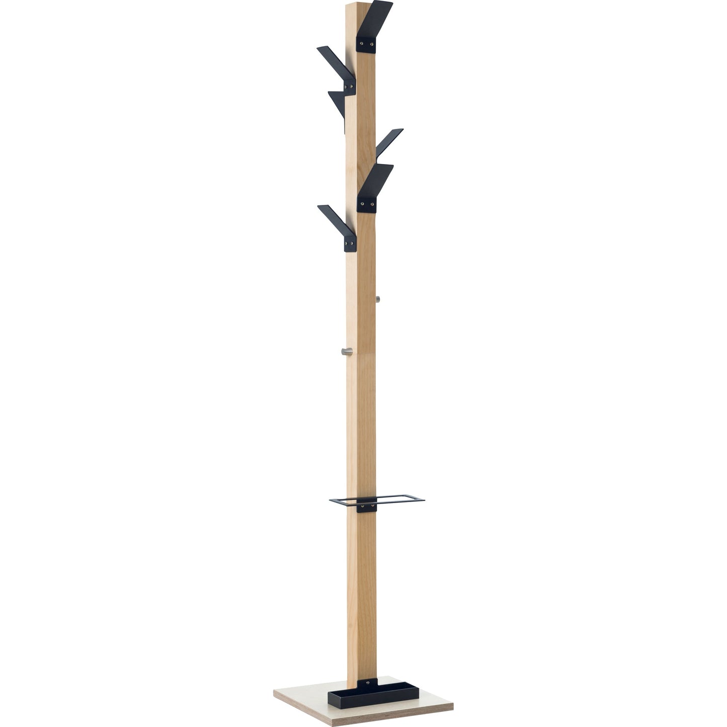 easyCloth® Garderobenständer 35 x 178 cm (Ø x H) Holz