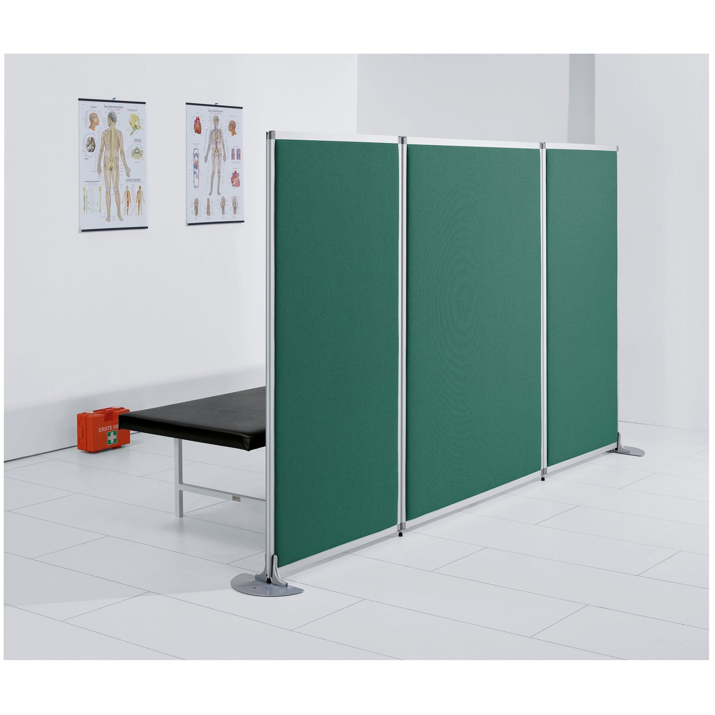 Stellwand MIAMI PLUS 121 x 160 cm (B x H) Polypropylen dunkelgrün