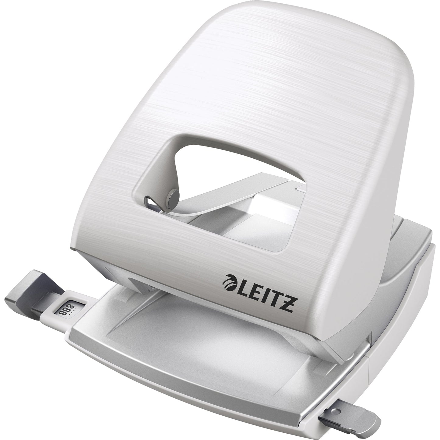 Leitz Locher NeXXt Style 5006 8cm 30 Bl. (80 g/m²) mit Anschlagschiene arktik weiß