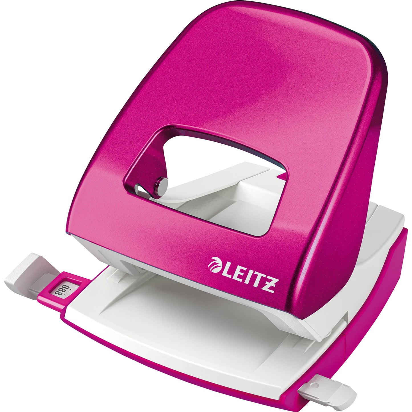 Leitz Locher NeXXt WOW 5008 8cm 30 Bl. (80 g/m²) mit Anschlagschiene pink