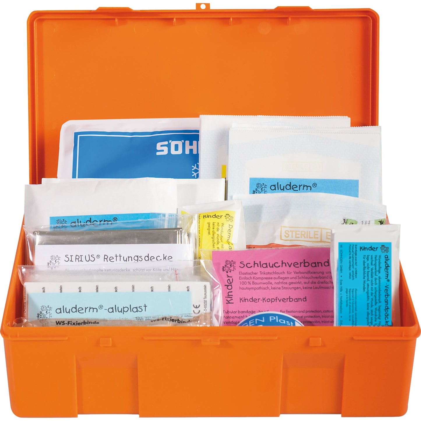 SÖHNGEN® Erste Hilfe Koffer SCHULE ca. 26 x 16 x 8 cm (B x H x T) orange