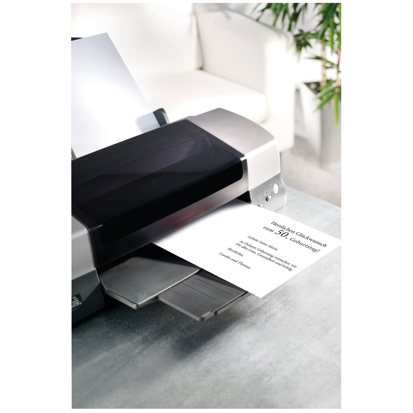 SIGEL Faltkarte Glückwunschkarte DIN lang 220g/m² farbig Alles Gute 10 St./Pack.