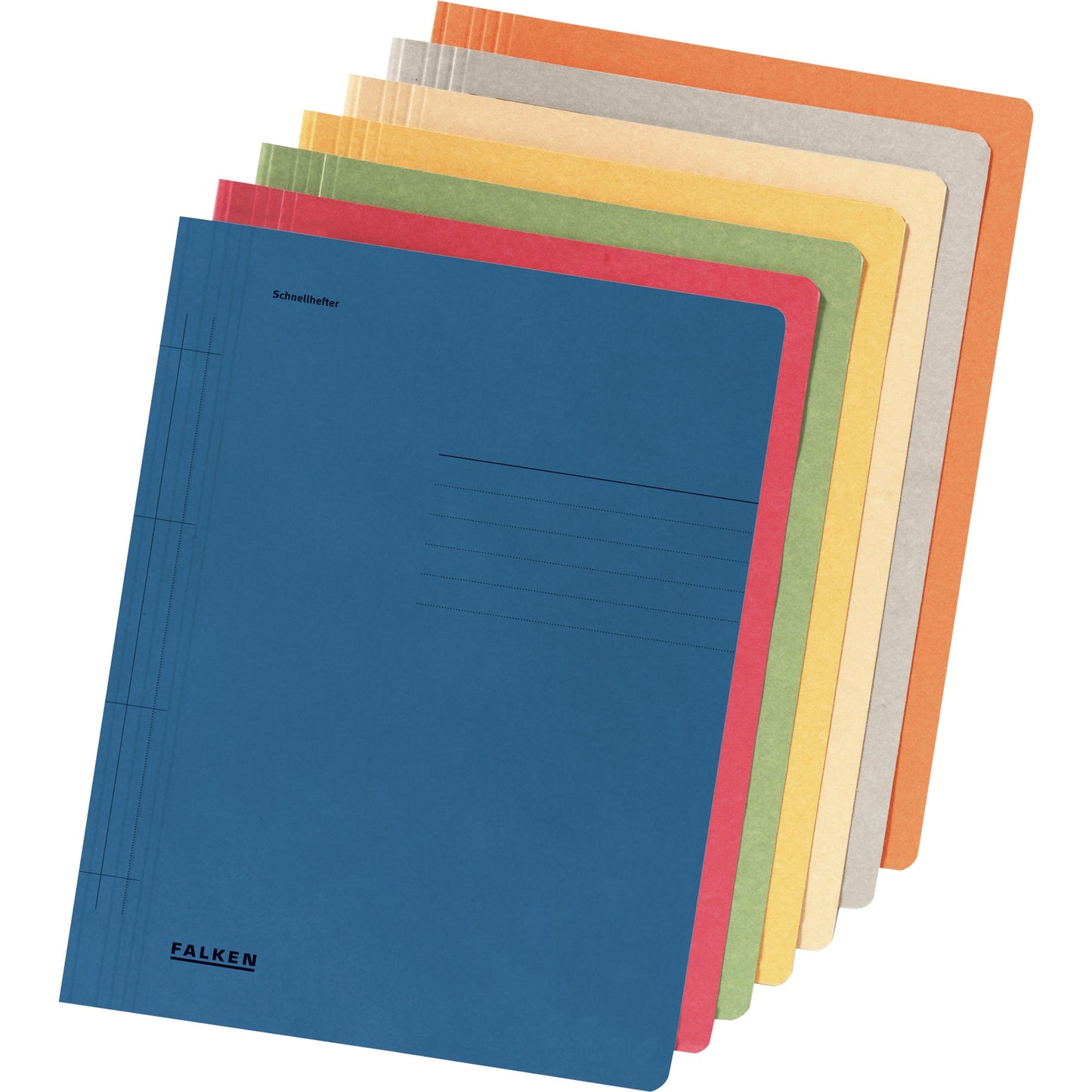 Falken Schnellhefter DIN A4 250g/m² Manilakarton, recycelt blau