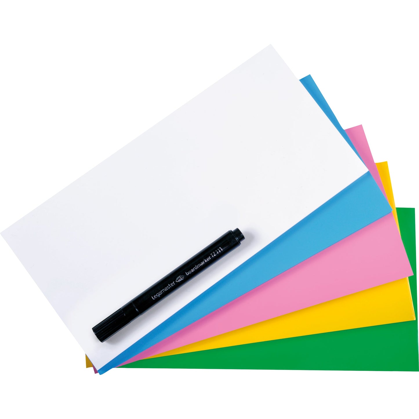 Legamaster Moderationsfolie Magic-Chart Notes 20 x 10 cm (B x H) blanko selbsthaftend Polypropylen farbig sortiert 250 St./Pack.