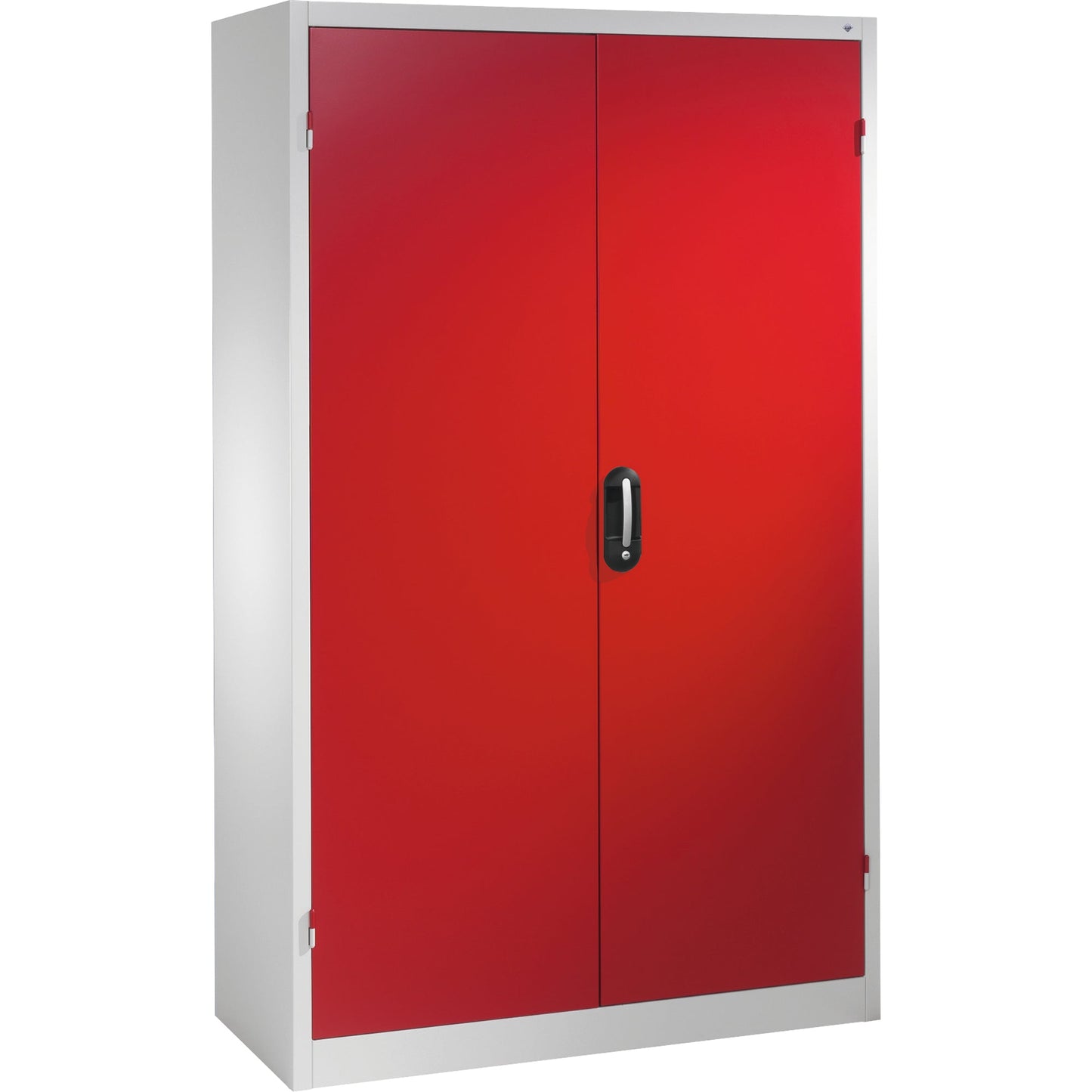 C+P Werkzeugschrank Serie 89 1.200 x 1.950 x 400 mm (B x H x T) Stahl, lackiert Farbe der Front: rubinrot Farbe des Korpus: lichtgrau