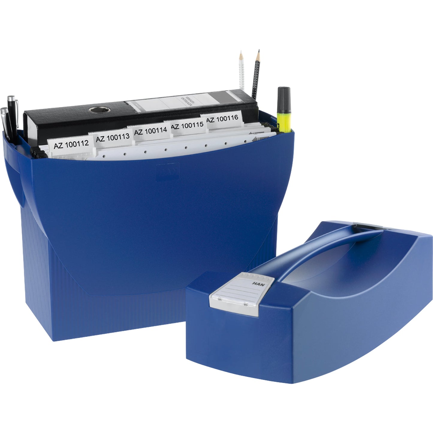HAN Hängemappenbox SWING-PLUS DIN A4 20 Hängemappen Polystyrol blau