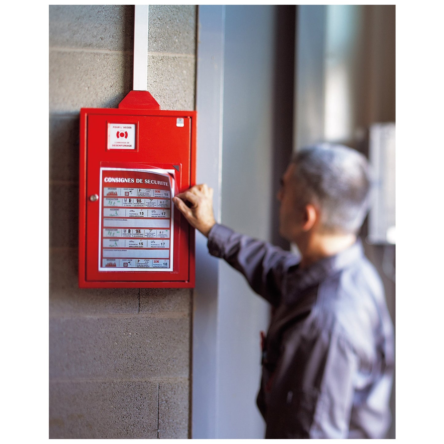 DJOIS Sichttafelhülle Tarifold Kang Easy Clic DIN A4 PVC transparent rot 5 St./Pack.