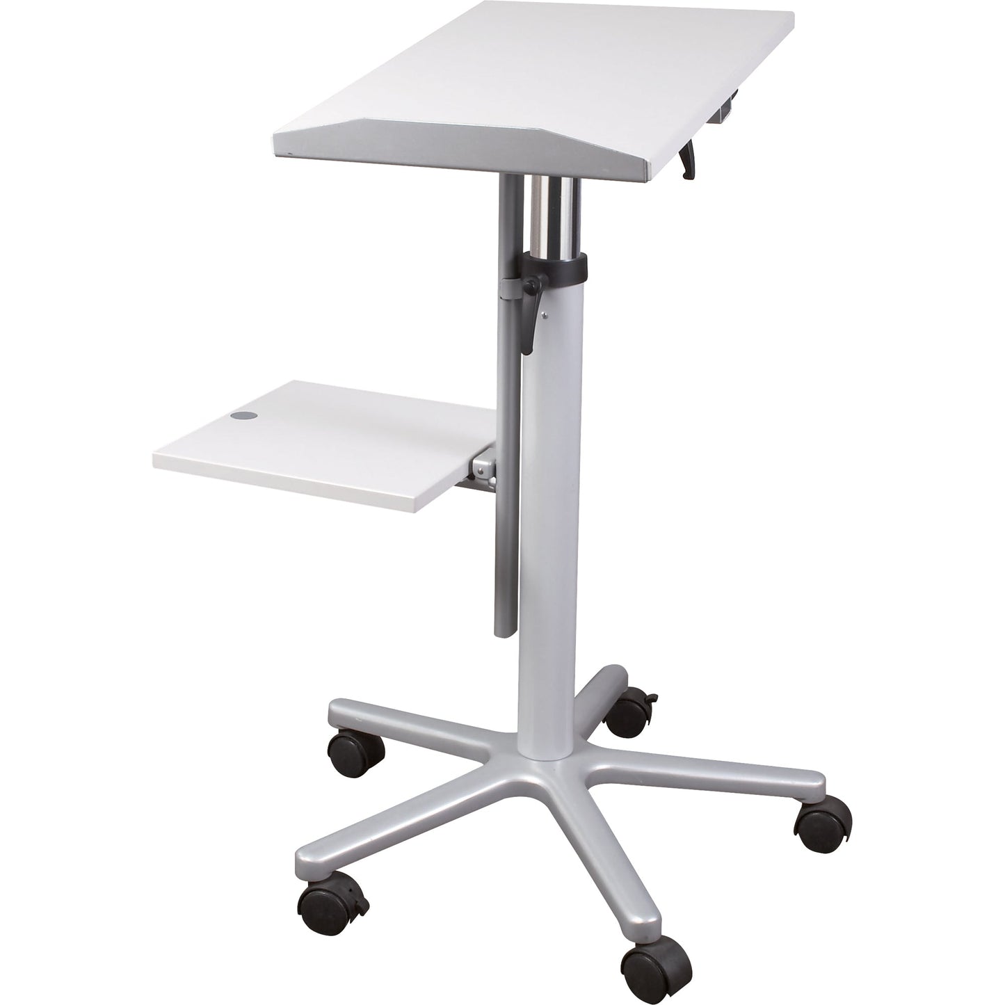 MAUL Projektionswagen Laptop, Beamer 61 x 73,5-120 x 61 cm (B x H x T) Stahl grau