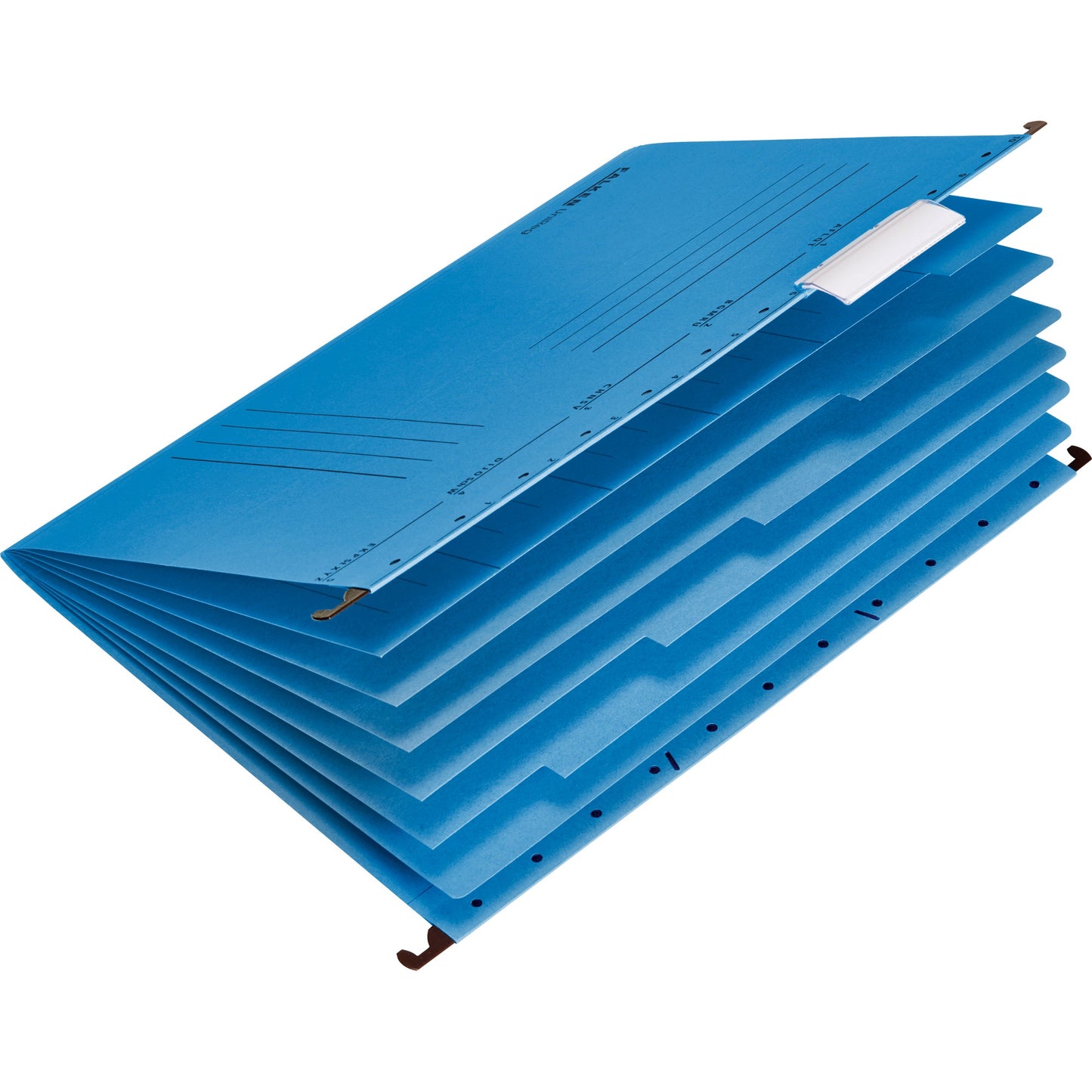 Falken Personalmappe UniReg DIN A4 230g/m² mit Organisationsaufdruck Kraftkarton blau