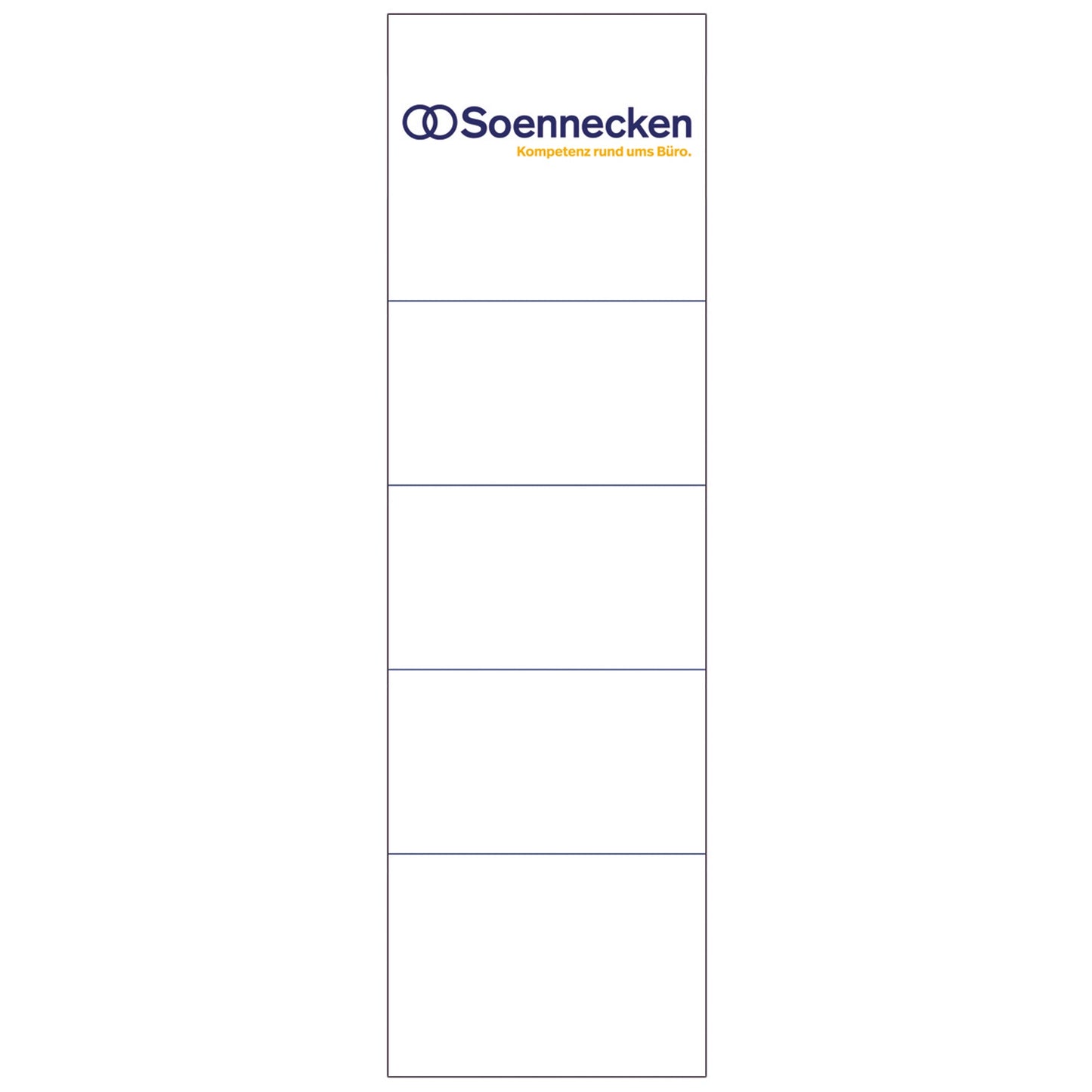 Soennecken Rückenschild breit/kurz 57 x 190 mm (B x H) weiß 10 St./Pack.