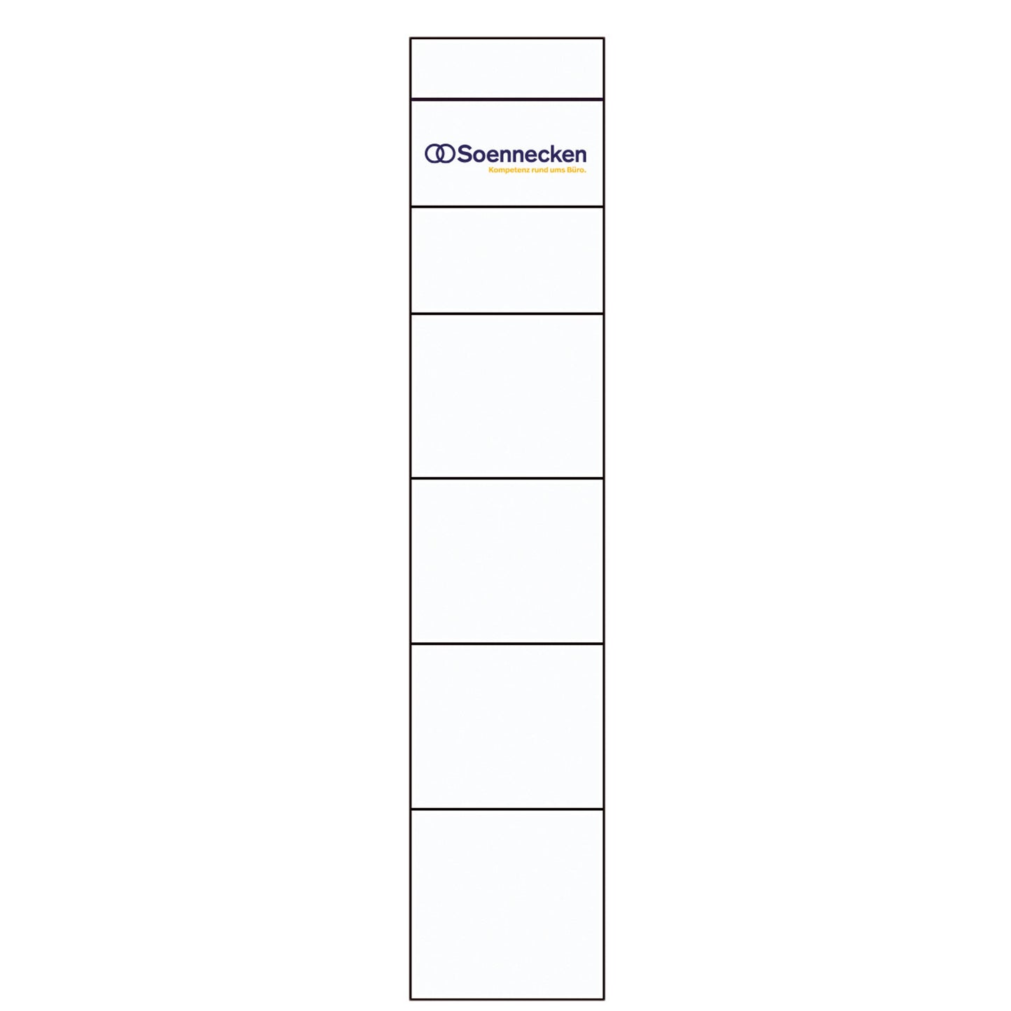 Soennecken Rückenschild schmal/kurz 30 x 190 mm (B x H) weiß 10 St./Pack.