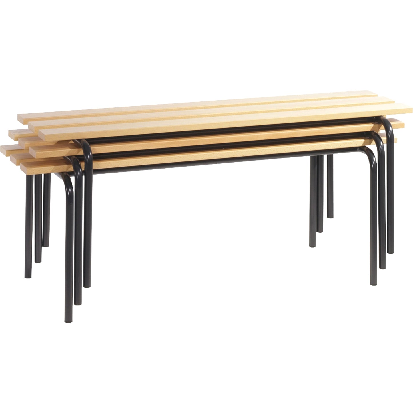 C+P Umkleidebank 1.200 x 460 x 460 mm (B x H x T) schwarzgrau