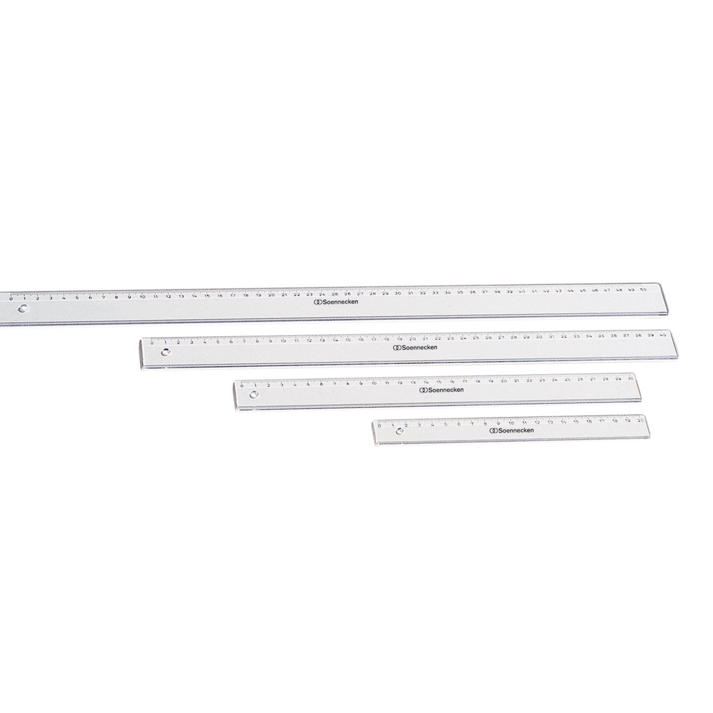 Soennecken Lineal 30cm Polystyrol transparent