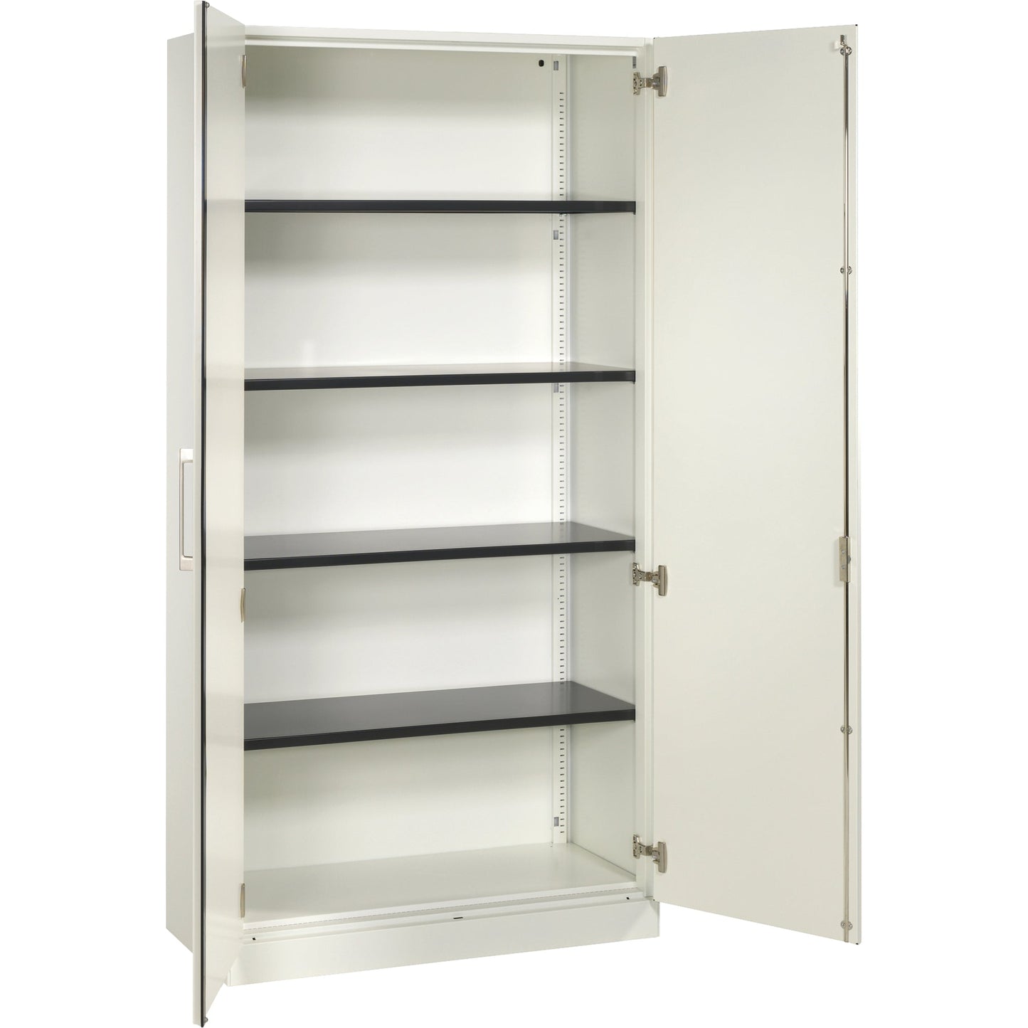 C+P Flügeltürenschrank Asisto 1.000 x 1.980 x 435 mm (B x H x T) 4 Fachböden Stahl Farbe der Front: verkehrsweiß Farbe des Korpus: verkehrsweiß