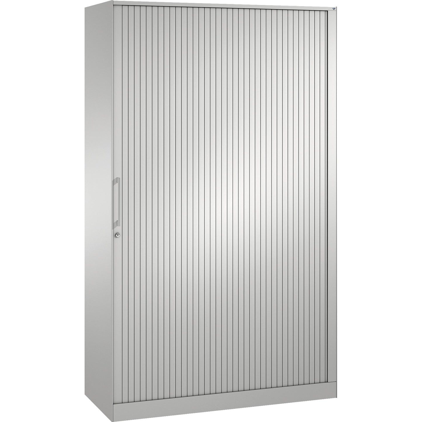 C+P Rollladenschrank Asisto 1.200 x 1.980 x 435 mm (B x H x T) 4 Fachböden lichtgrau lichtgrau