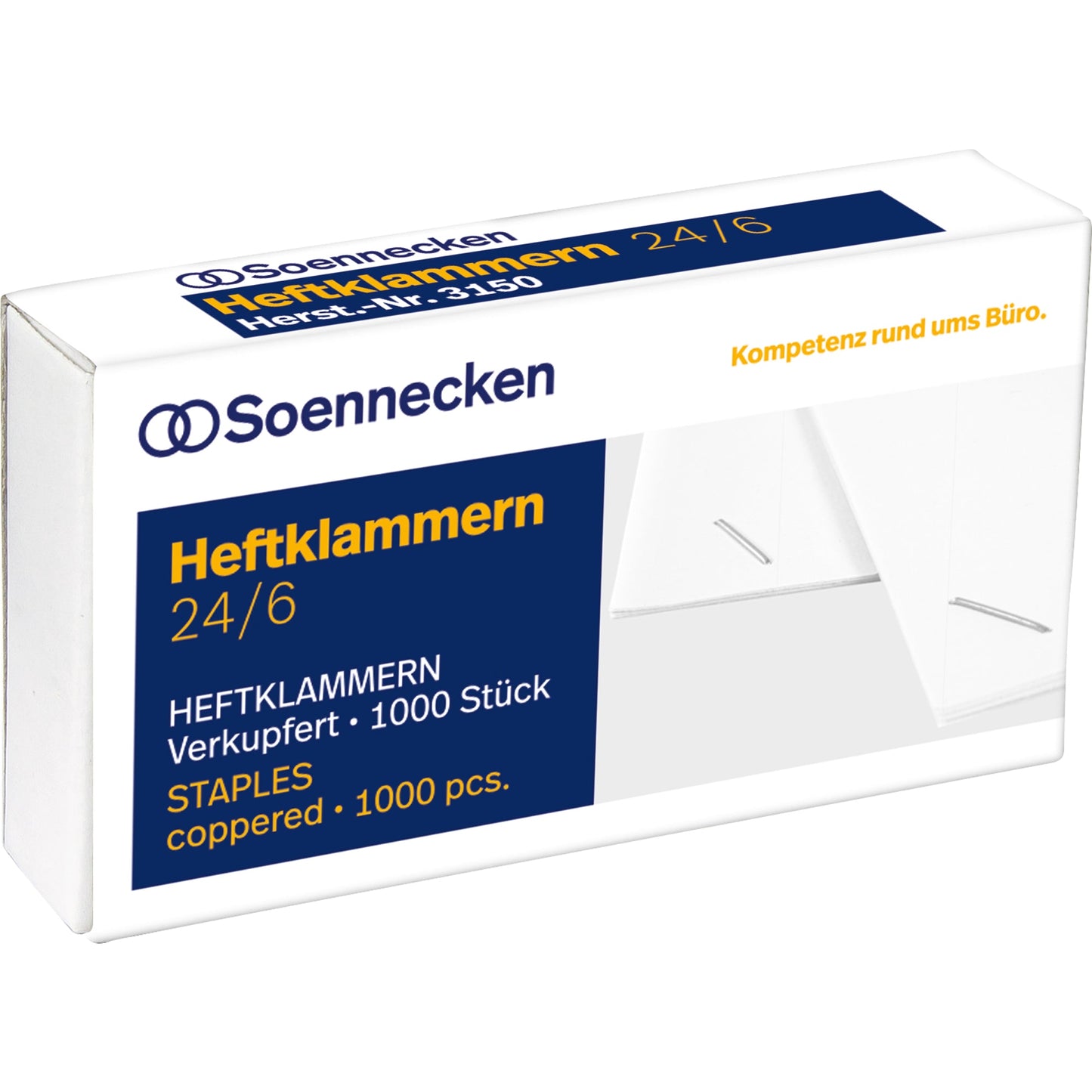 Soennecken Heftklammer 24/6 Heftzange 124 1.000 St./Pack.