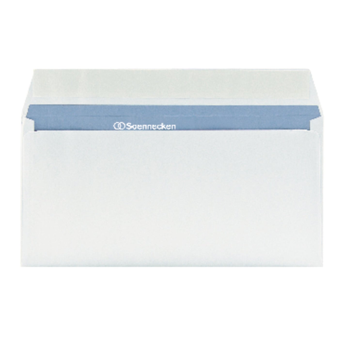 Soennecken Briefumschlag Premium DIN lang 220 x 110 mm (B x H) mit Haftklebung ohne Fenster 100g/m² weiß 200 St./Pack.
