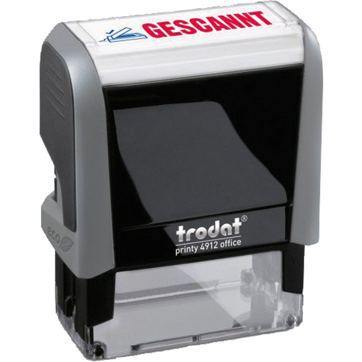 trodat® Textstempel Office PrintyT 4912 47 x 18 mm (B x H) Gescannt blau/rot