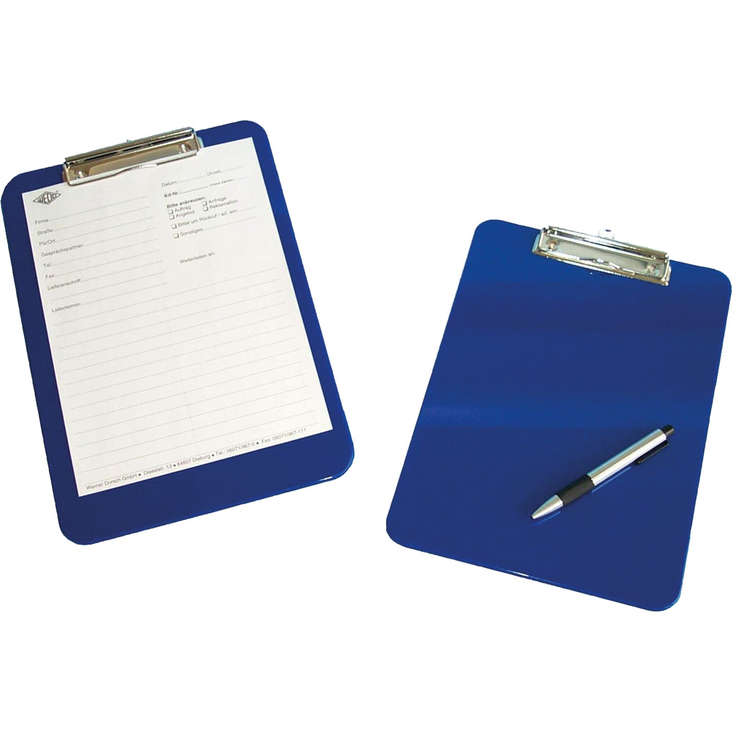 WEDO® Klemmbrett 23 x 33 cm (B x H) DIN A4 Polystyrol blau